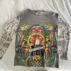 Y2k ed hardy long sleeve